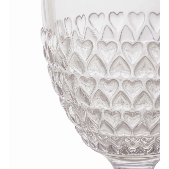 Taça 330ml Avulsa de Cristal Ecológico Coração